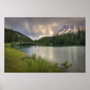 Cascade Ponds Rainbow Poster