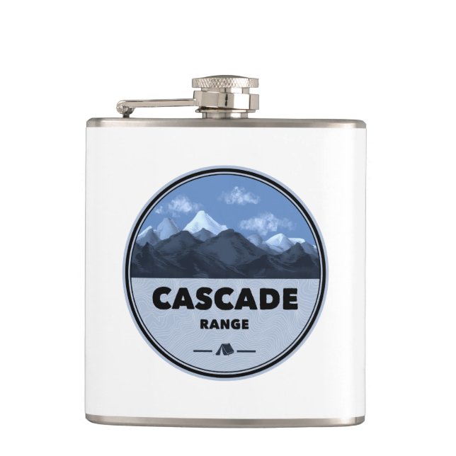 Cascade Range Camping Hip Flask (Front)