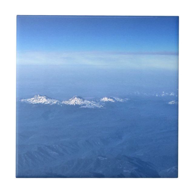 Cascade Range, Central Oregon Ceramic Tile (Front)