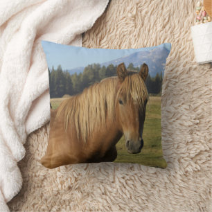 Cascade Range   Chestnut Horse Cushion