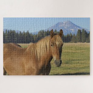 Cascade Range Chestnut Horse Jigsaw Puzzle