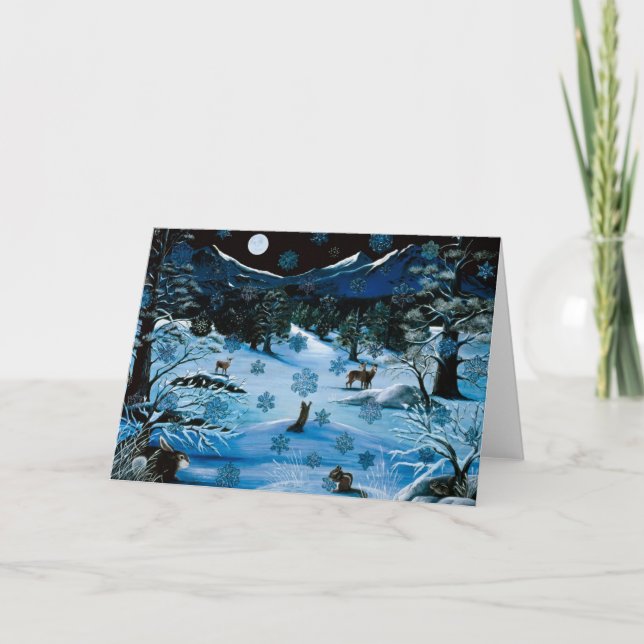 Cascade Snowflake Notecards (Front)