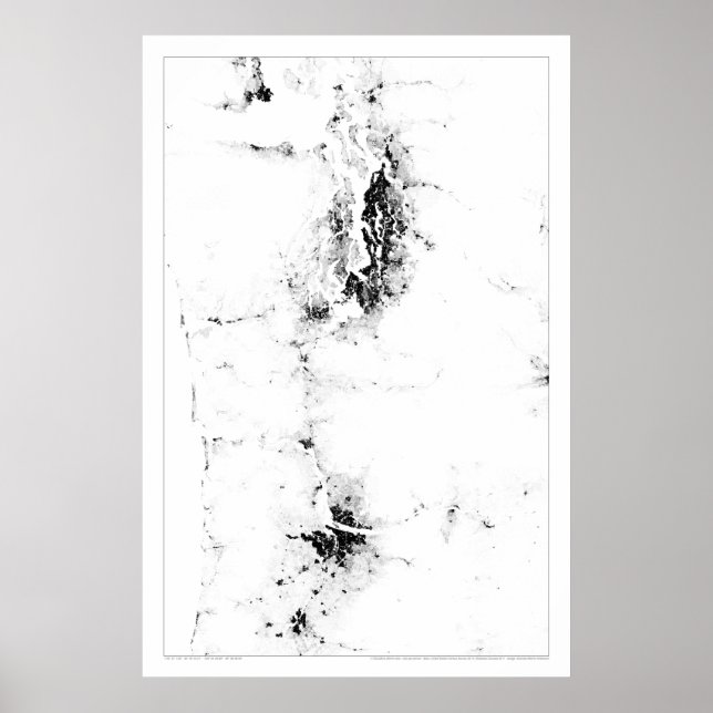 Cascadia Census Dotmap Poster (Front)