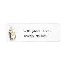 Cascading Calla Return Address Label