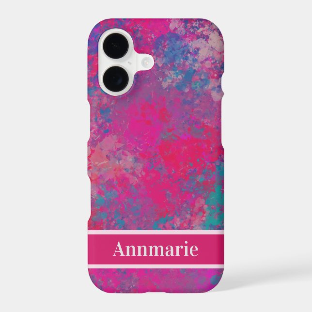 Cascading Color Abstract Design Pattern (Back)