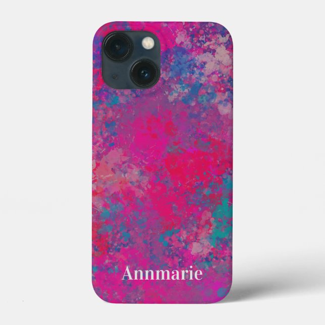 Cascading Color Abstract Design Pattern Case-Mate iPhone Case (Back)