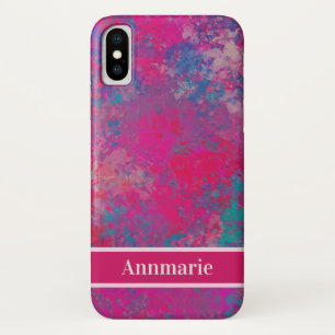 Cascading Colour Abstract Design Pattern iPhone X Case