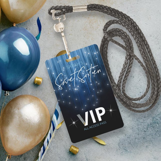 Cascading Lights Sweet 16 Blue ID790 ID Badge (Creator Uploaded)