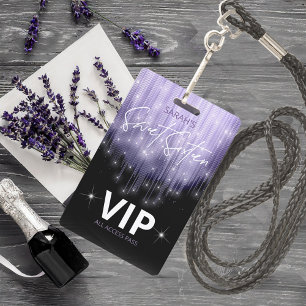 Cascading Lights Sweet 16 Violet ID790 ID Badge
