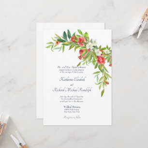 Cascading Memories Wedding  Invitation