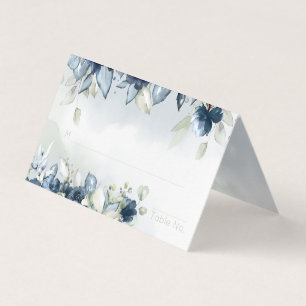 Cascading Roses Wedding Guest Table Seating Card