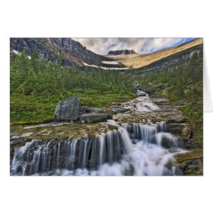 Cascading stream, Glacier National Park,