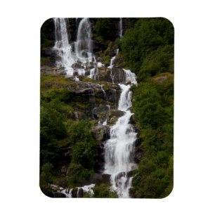 Cascading Volefossen Waterfall Magnet