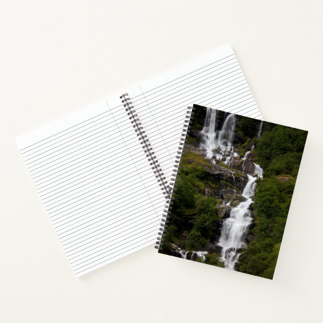 Cascading Volefossen Waterfall Notebook (Inside)
