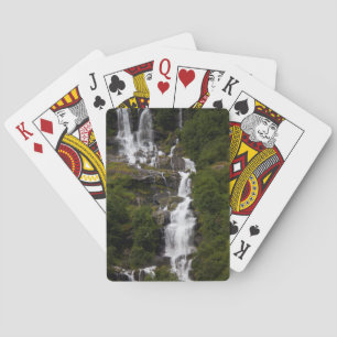 Cascading Volefossen Waterfall Playing Cards