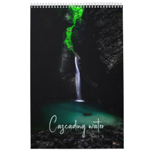 Cascading water waterfalls photography calendar