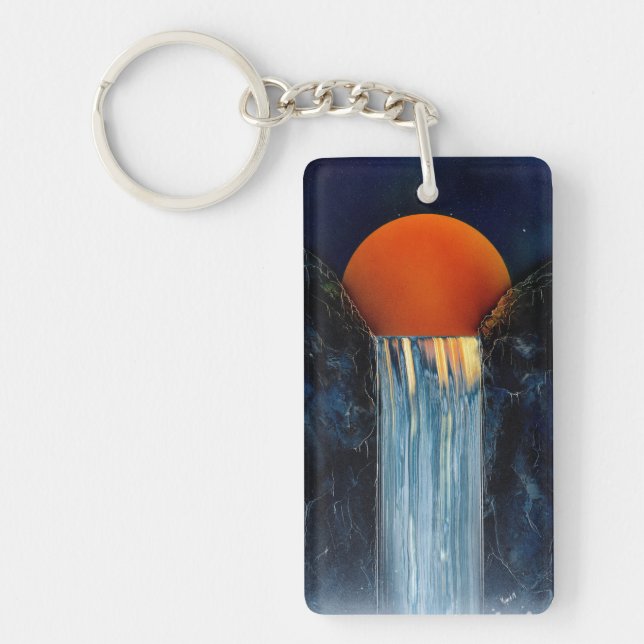 Cascading Waterfall Key Ring (Front)