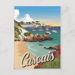 Cascais Portugal Vintage  Postcard