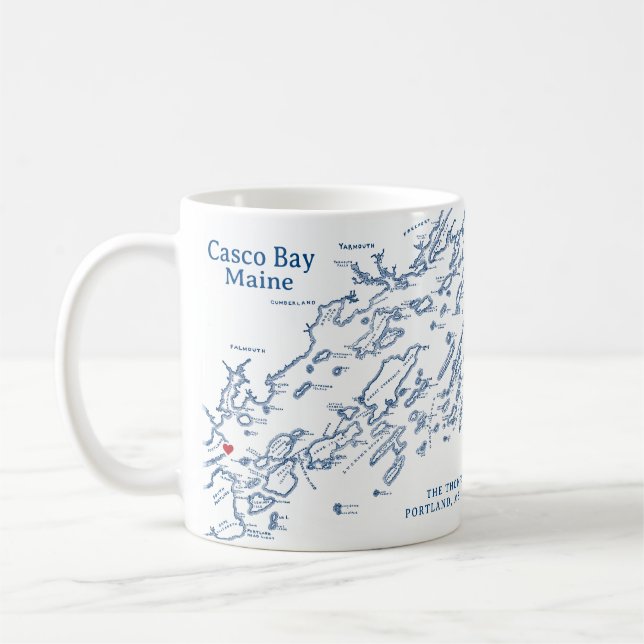 Casco Bay Maine Gift Coffee Mug (Left)