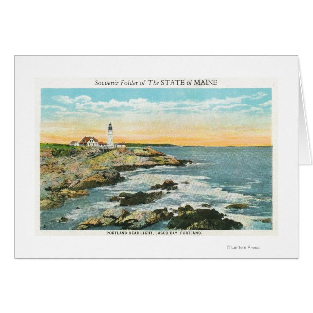 Casco Bay View of the Portland Head Lighthouse (Front Horizontal)