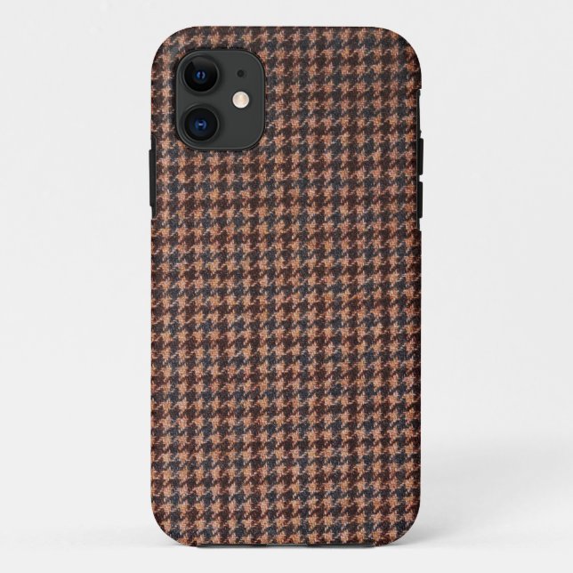 Case: Brown Tweed Fabric Case-Mate iPhone Case (Back)
