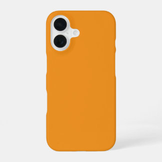 case features a vibrant, warm orange iPhone Case