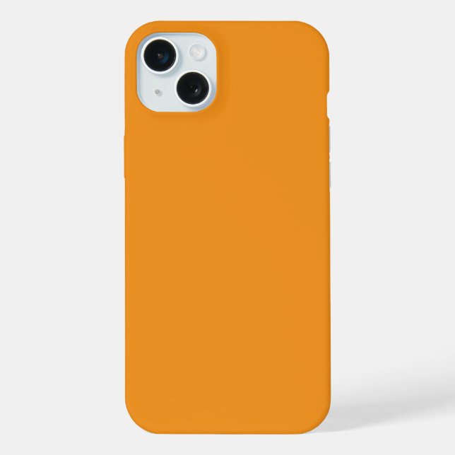 case features a vibrant, warm orange Phone Case (Back)
