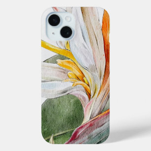 Case for iPhone 15 - Watercolor Exotic Flower
