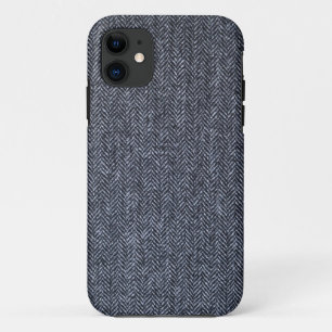 Case: Grey Tweed Fabric iPhone 11 Case