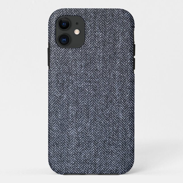 Case: Grey Tweed Fabric Case-Mate iPhone Case (Back)