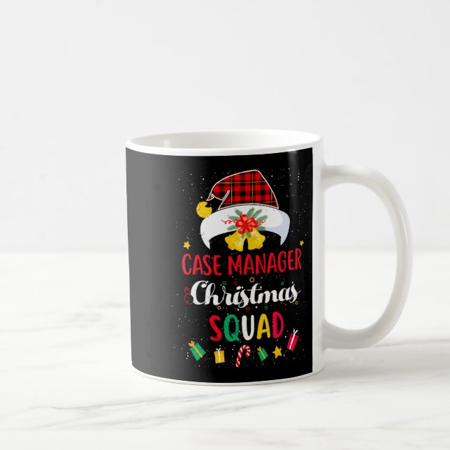 Case Manager Christmas Squad Santa Hat Matching Pr Coffee Mug (Right)