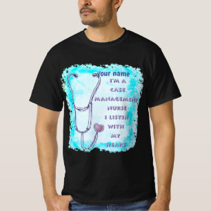 Case Manager Nurse Heart T-Shirt