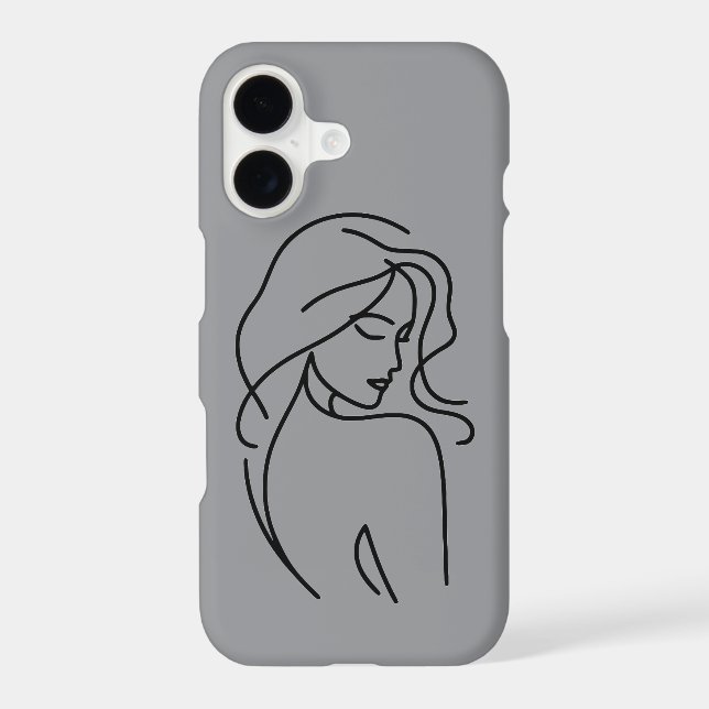 Case-Mate Gray iPhone 17 Protective Case with Arti (Back)