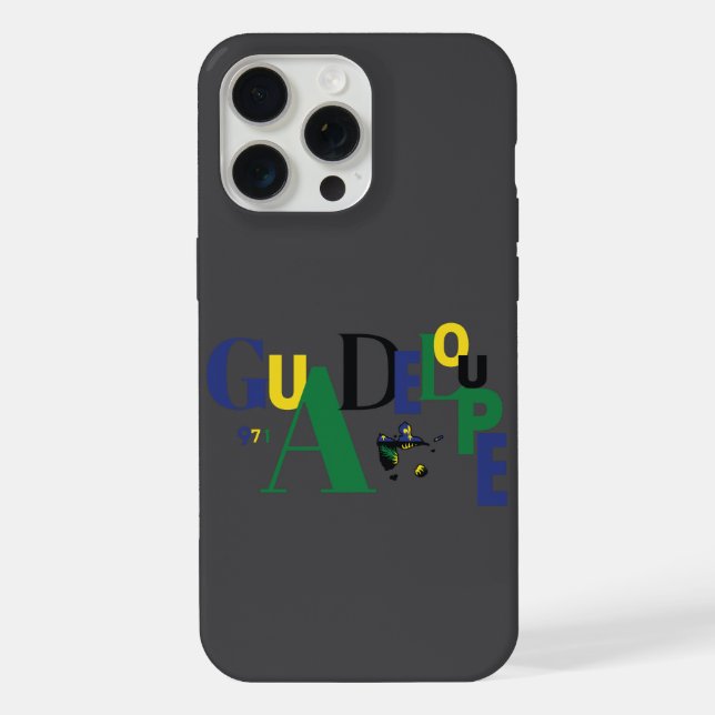 Case-Mate iPhone Case Guadeloupe Colored Letters (Back)