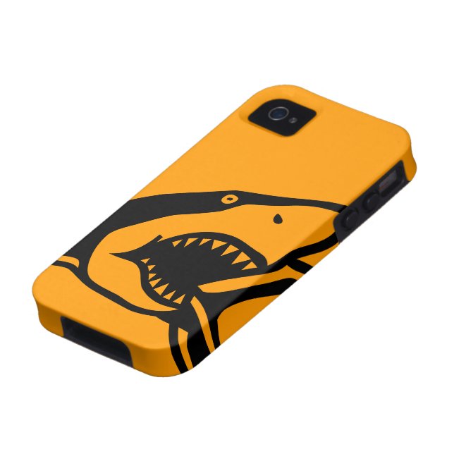Case-Mate™ Shark Orange Case-Mate iPhone Case (Bottom)
