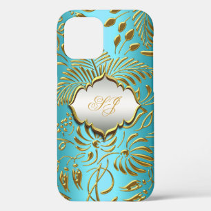 Case-Mate Teal Gold Damask iPhone 12 Case