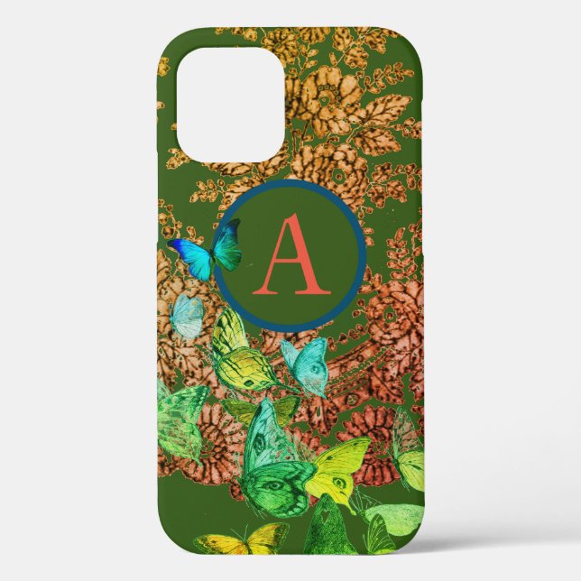 CASE MATE TOUGH CUSTOM INITIAL GREEN ANTIQUE LACE (Back)