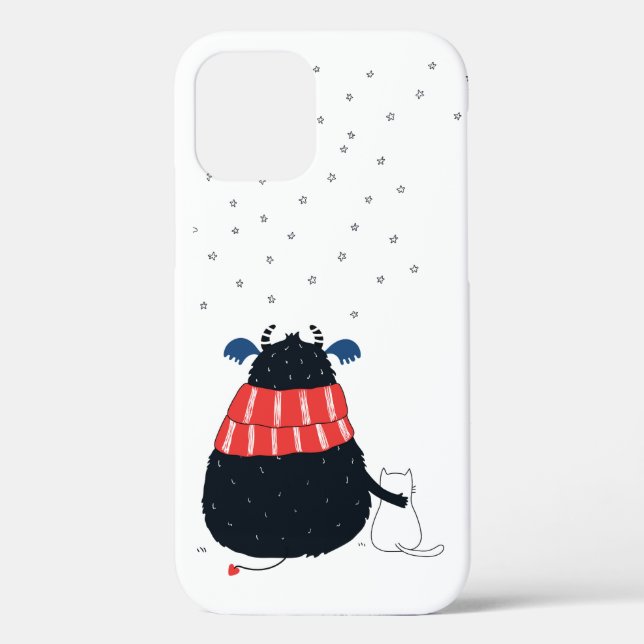 CASE-MATE TOUGH iPhone 12 CASE MONSTER AND CAT (Back)