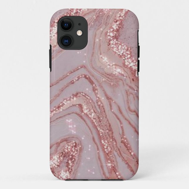 Case-Mate Tough Rose Gold Marble iPhone 11 Case (Back)