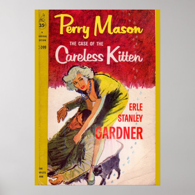 Case of the Careless Kitten book cover Poster (Front)