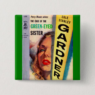 Case of the Green-Eyed Sister 15 Cm Square Badge