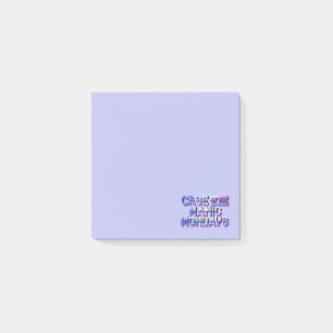 Case of the Manic Mondays Post It Notes / Purple