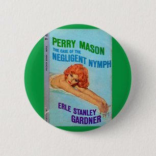 Case of the Negligent Nymph book cover 6 Cm Round Badge
