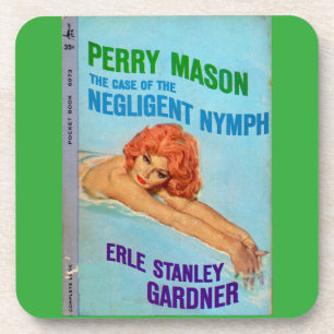 Case of the Negligent Nymph book cover Coaster