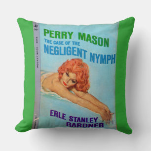 Case of the Negligent Nymph book cover Cushion