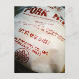 Case pork roll postcard