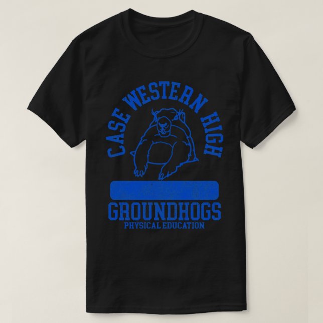 Case Western High PE Grey Write On Groundhog Day F T-Shirt (Design Front)