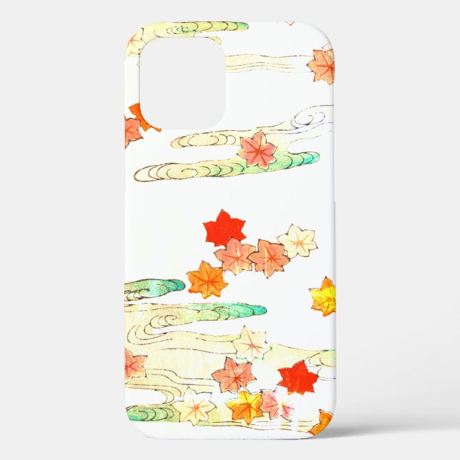 CASEMATE IPHONE 12 CASE RED FLOWER JAPANESE PRINT (Back)