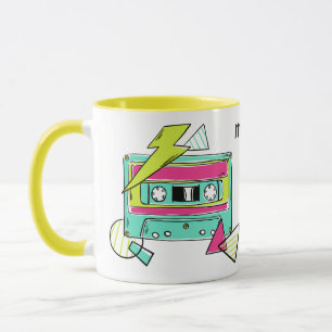 Casette Tape custom name mugs