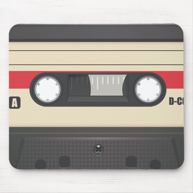 Casette Tape - Sunset Red Mouse Pad (Front)